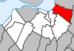 La Prairie Quebec location diagram